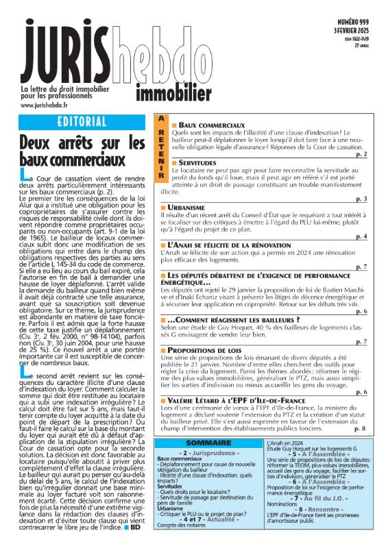 JURISHEBDO IMMOBILIER